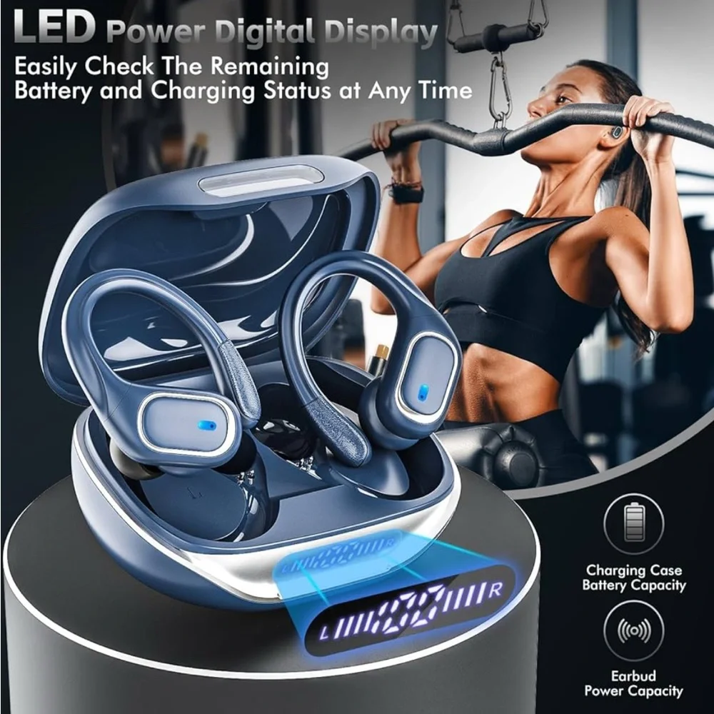 FLASH SALE TODAY ONLY Wireless Bluetooth Earbuds with Charging Case - Blue